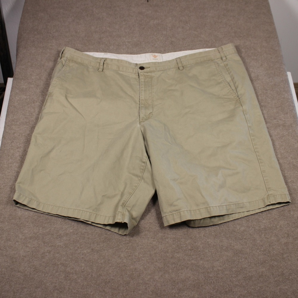 Dockers D3 Classic Fit Khaki Chino Shorts Mens 48 Tan Cotton Twill Flat Front